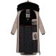 Navahoo Knuddelfee Damen lange Winterjacke Taupe Grey Größe L - Gr. 40