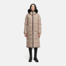 Navahoo Knuddelfee Damen lange Winterjacke Taupe Grey Gr&ouml;&szlig;e XXL - Gr. 44