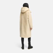 Navahoo Teddyzauber Damen Winterjacke Teddyfell-Mantel Beige Gr&ouml;&szlig;e XXL - Gr. 44