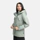 Marikoo Manolya Damen Herbst Winter Jacke mit Teddyfell innen Smokey Mint Gr&ouml;&szlig;e L - Gr. 40