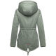 Marikoo Manolya Damen Herbst Winter Jacke mit Teddyfell innen Smokey Mint Gr&ouml;&szlig;e S - Gr. 36