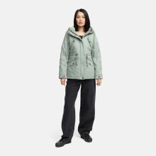 Marikoo Manolya Damen Herbst Winter Jacke mit Teddyfell innen Smokey Mint Gr&ouml;&szlig;e XL - Gr. 42
