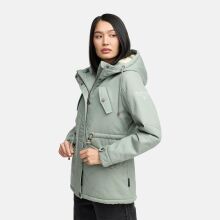 Marikoo Manolya Damen Herbst Winter Jacke mit Teddyfell innen Smokey Mint Gr&ouml;&szlig;e XL - Gr. 42