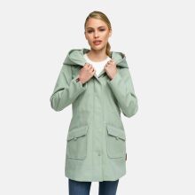 Marikoo Mayleen Damen Softshell Jacke mit Kapuze Smokey Mint Größe S - Gr. 36