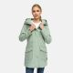 Marikoo Mayleen Damen Softshell Jacke mit Kapuze Smokey Mint Gr&ouml;&szlig;e M - Gr. 38