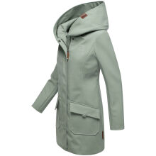 Marikoo Mayleen Damen Softshell Jacke mit Kapuze Smokey Mint Gr&ouml;&szlig;e L - Gr. 40
