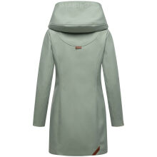 Marikoo Mayleen Damen Softshell Jacke mit Kapuze Smokey Mint Gr&ouml;&szlig;e XL - Gr. 42