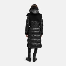 Navahoo Kuscheltraum Damen Winter Teddyfell Mantel Schwarz Gr&ouml;&szlig;e L - Gr. 40