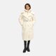 Navahoo Kuscheltraum Damen Winter Teddyfell Mantel Offwhite Gr&ouml;&szlig;e XXL - Gr. 44