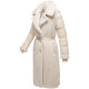 Navahoo Kuscheltraum Damen Winter Teddyfell Mantel Offwhite Gr&ouml;&szlig;e XXL - Gr. 44