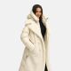 Navahoo Kuscheltraum Damen Winter Teddyfell Mantel Offwhite Gr&ouml;&szlig;e XXL - Gr. 44