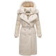 Navahoo Kuscheltraum Damen Winter Teddyfell Mantel Offwhite Gr&ouml;&szlig;e XXL - Gr. 44