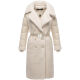 Navahoo Kuscheltraum Damen Winter Teddyfell Mantel Offwhite Gr&ouml;&szlig;e XXL - Gr. 44