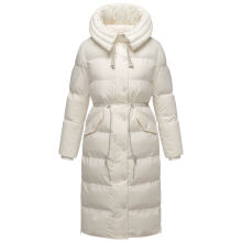 Navahoo Knusperherz Damen Winter Steppmantel Offwhite Gr&ouml;&szlig;e M - Gr. 38