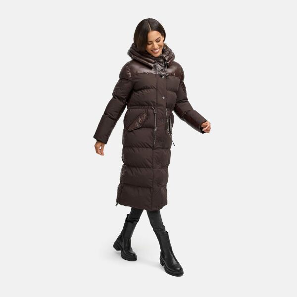Navahoo Knusperherz Damen Winter Steppmantel Choco Größe XL - Gr. 42