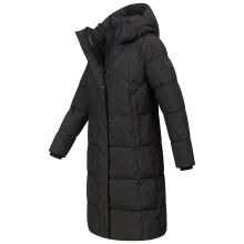 Marikoo Tabiaa Damen Winter Steppmantel Schwarz Größe XL - Gr. 42
