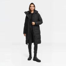 Marikoo Tabiaa Damen Winter Steppmantel Schwarz Gr&ouml;&szlig;e XXXL - Gr. 46