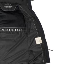 Marikoo Tabiaa Damen Winter Steppmantel Schwarz Gr&ouml;&szlig;e XXXL - Gr. 46