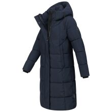 Marikoo Tabiaa Damen Winter Steppmantel Navy Größe XS - Gr. 34