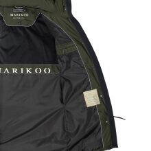 Marikoo Tabiaa Damen Winter Steppmantel Dark Olive Größe L - Gr. 40