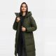 Marikoo Tabiaa Damen Winter Steppmantel Dark Olive Größe L - Gr. 40