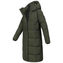 Marikoo Tabiaa Damen Winter Steppmantel Dark Olive Größe XL - Gr. 42
