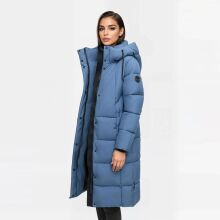 Marikoo Tabiaa Damen Winter Steppmantel Dusty Blue Gr&ouml;&szlig;e L - Gr. 40