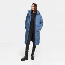 Marikoo Tabiaa Damen Winter Steppmantel Dusty Blue Gr&ouml;&szlig;e XL - Gr. 42