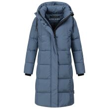 Marikoo Tabiaa Damen Winter Steppmantel Dusty Blue Gr&ouml;&szlig;e XL - Gr. 42