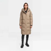 Marikoo Tabiaa Damen Winter Steppmantel Taupe Grey Größe XS - Gr. 34