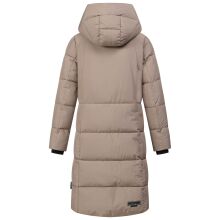 Marikoo Tabiaa Damen Winter Steppmantel Taupe Grey Größe XS - Gr. 34