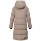 Marikoo Tabiaa Damen Winter Steppmantel Taupe Grey Größe XS - Gr. 34