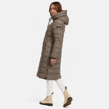 Navahoo Mondmaedchen Damen Winter Steppmantel Stone Brown Größe S - Gr. 36