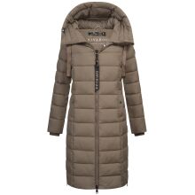 Navahoo Mondmaedchen Damen Winter Steppmantel Stone Brown Größe S - Gr. 36