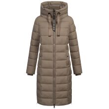 Navahoo Mondmaedchen Damen Winter Steppmantel Stone Brown Größe S - Gr. 36