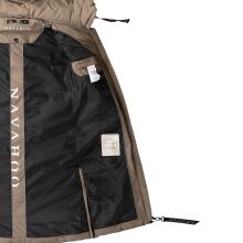 Navahoo Mondmaedchen Damen Winter Steppmantel Stone Brown Größe S - Gr. 36