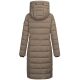 Navahoo Mondmaedchen Damen Winter Steppmantel Stone Brown Größe S - Gr. 36