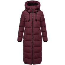 Marikoo Nadeshikoo Damen lange Winter Steppjacke Wine Gr&ouml;&szlig;e XS - Gr. 34