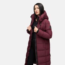 Marikoo Nadeshikoo Damen lange Winter Steppjacke Wine...