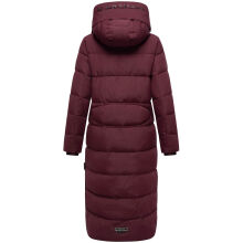 Marikoo Nadeshikoo Damen lange Winter Steppjacke Wine Größe S - Gr. 36