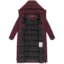 Marikoo Nadeshikoo Damen lange Winter Steppjacke Wine Größe S - Gr. 36