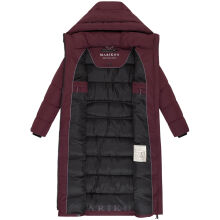 Marikoo Nadeshikoo Damen lange Winter Steppjacke Wine Gr&ouml;&szlig;e S - Gr. 36