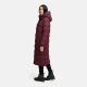 Marikoo Nadeshikoo Damen lange Winter Steppjacke Wine Größe S - Gr. 36