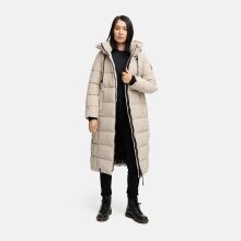Marikoo Nadeshikoo Damen lange Winter Steppjacke Light Taupe Gr&ouml;&szlig;e L - Gr. 40