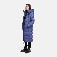 Marikoo Nadeshikoo Damen lange Winter Steppjacke Blue Violet Gr&ouml;&szlig;e XS - Gr. 34