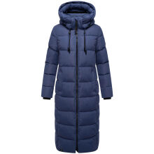 Marikoo Nadeshikoo Damen lange Winter Steppjacke Blue Violet Gr&ouml;&szlig;e S - Gr. 36