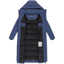 Marikoo Nadeshikoo Damen lange Winter Steppjacke Blue Violet Gr&ouml;&szlig;e M - Gr. 38