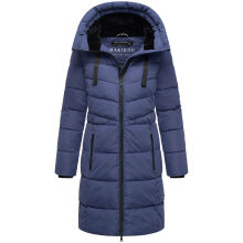 Marikoo Natsukoo Damen Winter Steppjacke lang Blue Violet Gr&ouml;&szlig;e XXXL - Gr. 46