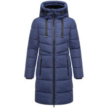 Marikoo Natsukoo Damen Winter Steppjacke lang Blue Violet Gr&ouml;&szlig;e XXXL - Gr. 46