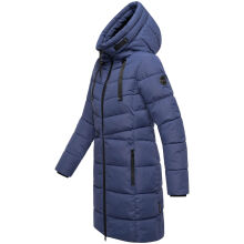 Marikoo Natsukoo Damen Winter Steppjacke lang Blue Violet Gr&ouml;&szlig;e XXXL - Gr. 46